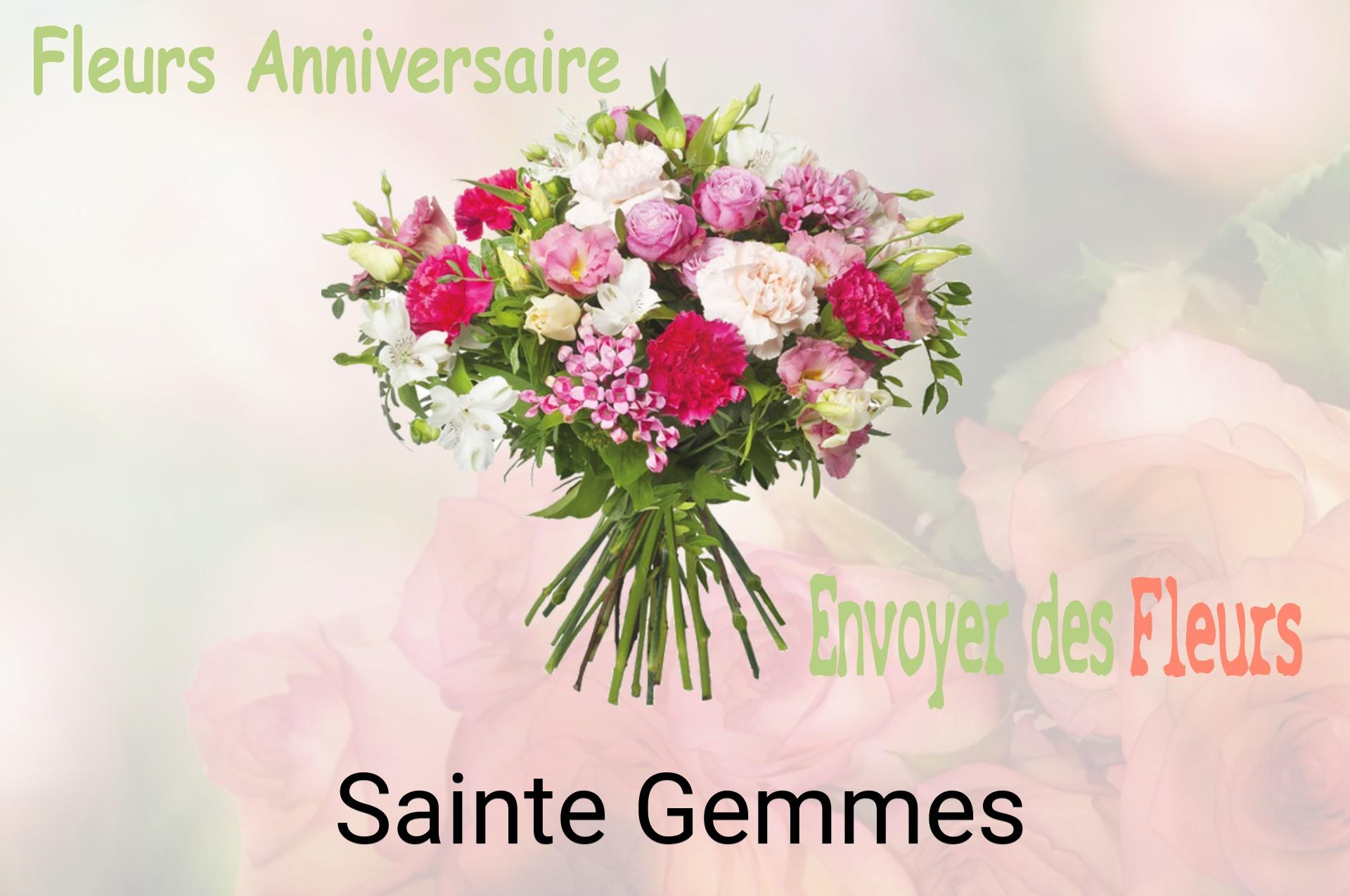 Bouquet de fleurs d’anniversaire livré à Sainte-Gemmes