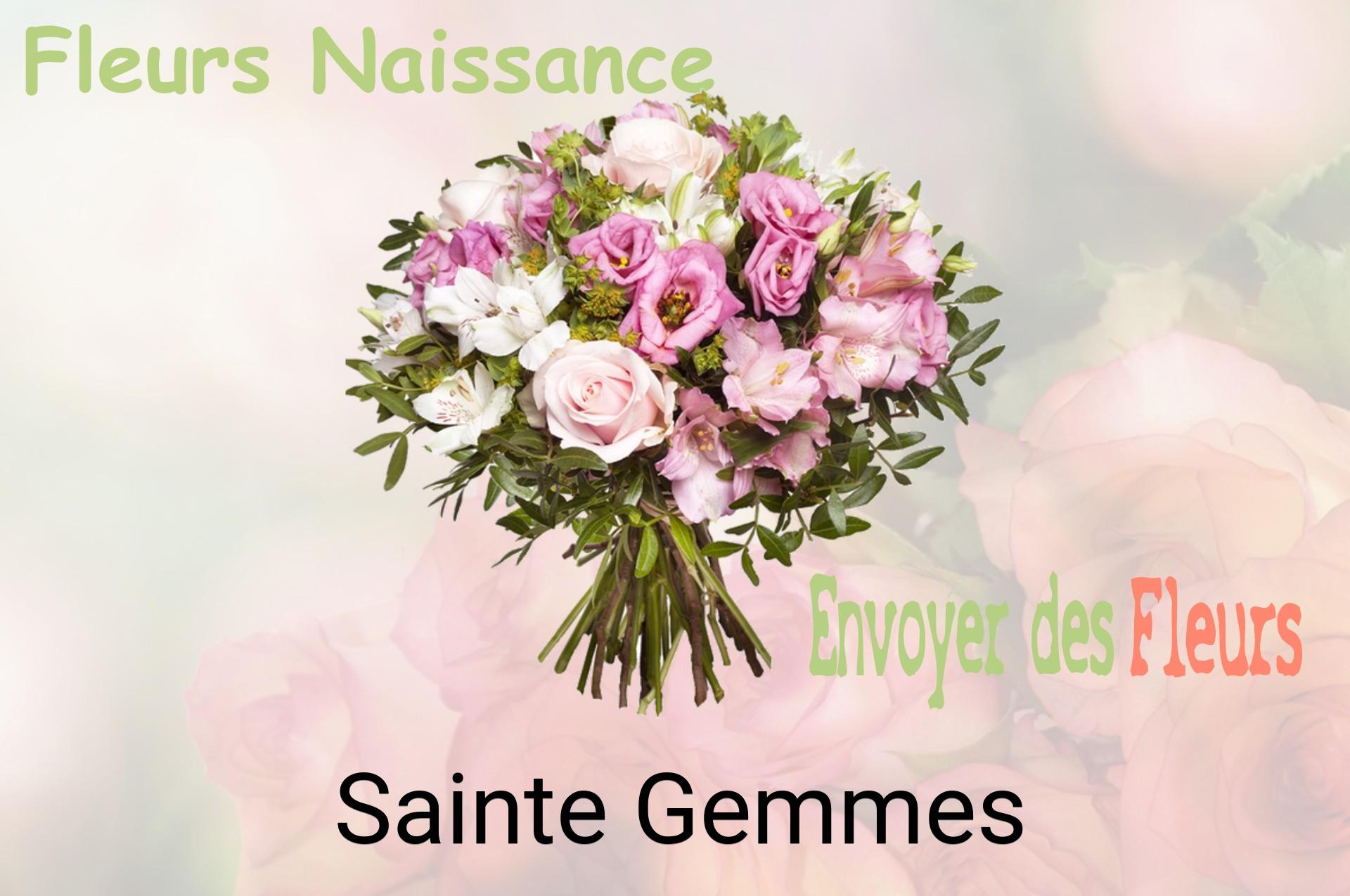 Bouquet de fleurs de naissance livré à Sainte-Gemmes